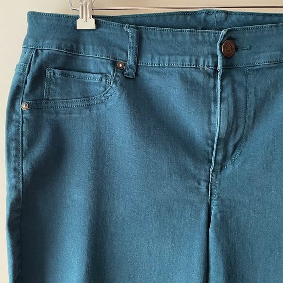 Maurice’s Teal High Waisted Jeggings Size 18W Reg (Hemmed to Petite Length) - Picture 7 of 16